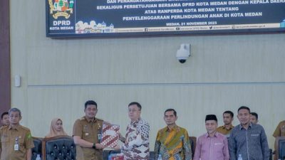 Ranperda tentang Perlindungan Anak Disetujui, Bobby Nasution Mengapresiasi DPRD Kota Medan