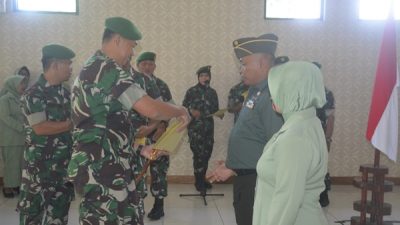 Korps Raport Pindah Satuan Perwira Kodim Dipimpin oleh Dandim 0724Boyolali 