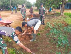 Musim Hujan Su Dekat, Prajurit Lipan Bersama Masyarakat Kampung Sipias Siapkan Lingkungan
