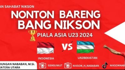 GSN Menggelar Nobar AFC U-23 di Medan