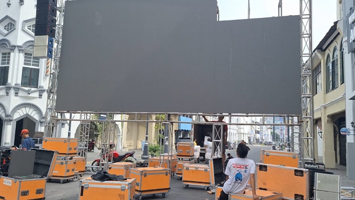 Parkir Lokasi Nobar Indonesia VS Uzbekistan di Kawasan Kesawan Digratiskan oleh Pemko Medan