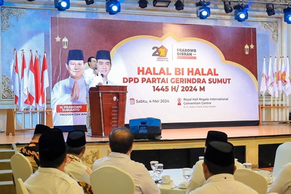 Plh Sekda Medan Menghadiri Halal bi Halal DPD Gerindra Sumut
