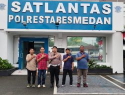 Sosialisasikan Tertib Berlalu Lintas, Satlantas Polrestabes Medan Siap untuk Kolaborasi dengan SMSI Medan 