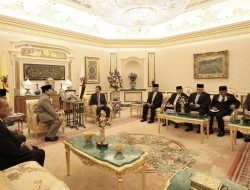 Menhan Prabowo Temui Sultan Hassanal Bolkiah di Istana Nurul Iman, Bahas Kerja Sama Pertahanan