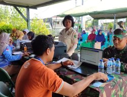 Sambut Hari Juang TNI AD Ke-79, Kodim 1710/Mimika Selenggarakan Bakti Sosial Pembuatan Layanan Dokumen Adminduk