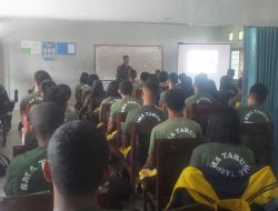 Gelar Sosialisasi Rekrutmen TNI AD, Danramil Timika Tegaskan Penerimaan TNI AD Gratis Tanpa Biaya