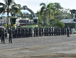 Dandim Pimpin Upacara Bendera Tujuh Belasan Yang Digelar Kodim 1710/Mimika