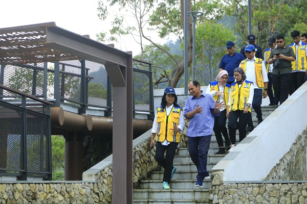 Wamen PU RI Kunker Tinjau Beberapa Pembangunan Objek Wisata Samosir