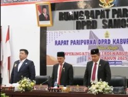 Rapat Paripurna DPRD, Bupati Samosir: Melalui Perjalanan 21 Tahun Kabupaten Samosir Telah Berbenah Diri dan Terus Membangun