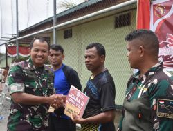 Dengan Wajah Bahagia, Para Pemenang Lomba Perayaan HUT RI Ke-80 Terima Hadiah Dari Dandim 1710/Mimika