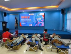 Bakamla RI Ikut Donor Darah di HUT Ke-26 KKP
