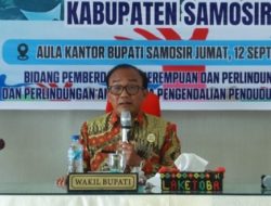 Sosialisasi Pengarusutamaan Gender di Kabupaten Samosir Dibuka oleh Wakil Bupati
