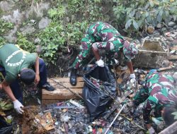 Kodim 1710/Mimika Gelar Aksi Bersih Pasar Sentral Timika