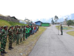 Kodim 1714/Puncak Jaya, Pelopori Giat Bebas Sampah Kabupaten Puncak Jaya