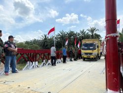 TNI Rampungkan Jembatan Bailey Alue Leuhob Aceh Utara, Akses Tiga Kecamatan Kembali Terhubung