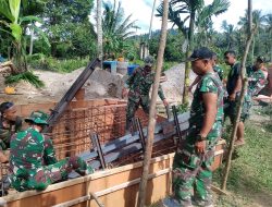 TNI AD Percepat Pembangunan Jembatan Gantung di Lima Puluh Kota, Akses Warga Segera Pulih