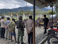 Koramil 1714-01/Ilu Kawal Aksi Demo Damai Masyarakat Distrik Ilu (20 Kampung) di Kabupaten Puncak Jaya