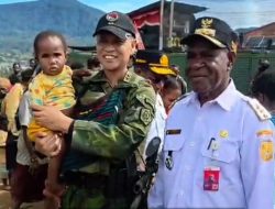 Koops TNI Habema Berbagi Kasih: Bagikan Sembako, Makan Bergizi Gratis, dan Pelayanan Kesehatan kepada Masyarakat Distrik Gome