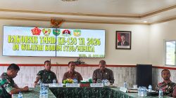 Melalui Rakornis TMMD Ke-128, Dandim Mimika Perkokoh Kolaborasi untuk Pemerataan Pembangunan