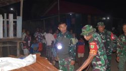 Dansatgas Tinjau Progres Pembangunan TMMD di Kampung Keakwa Pasca Pembukaan Resmi