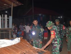 Dansatgas Tinjau Progres Pembangunan TMMD di Kampung Keakwa Pasca Pembukaan Resmi