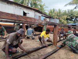 Pembangunan Rumah Terus Digenjot, Satgas TMMD Kodim 1710/Mimika Kejar Target Penyelesaian