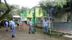 Sinergi TNI-Polri dan Masyarakat Peringati HUT ke-80 TNI AU, Lanud Sjamsudin Noor Gelar Karya Bakti di Pasar Ulin Raya Banjarbaru