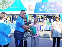 Wujud Kepedulian Kepada Rakyat Banua, Lanud Sjamsudin Noor Gelar Layanan Kesehatan Gratis dan Bazar Murah