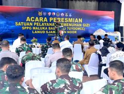 Dukung Program Asta Cita Presiden RI, Danlanud Sjamsudin Noor Resmikan SPPG Maluka Baulin Perkuat Gizi Generasi Bangsa